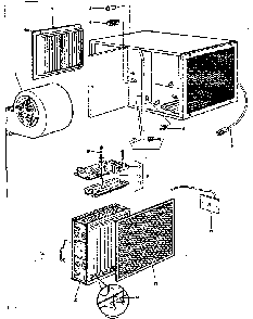 Replacement parts Diagram and Parts List for 281839500  Kenmore Air Purifier