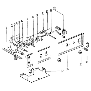 Control Diagram and Parts List for 49163  Kenmore Refrigerator