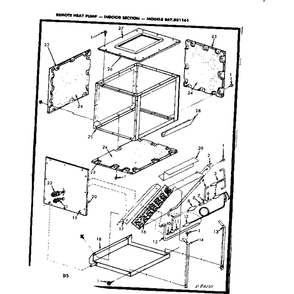 Functional Replacement Parts Diagram and Parts List for 867821161  Kenmore Air Conditioner