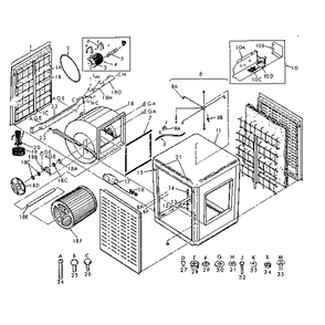 Functional Replacement Parts Diagram and Parts List for 56561431  Kenmore Air Conditioner