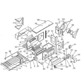 Functional Replacement Parts Diagram and Parts List for 735762541  Kenmore Furnace