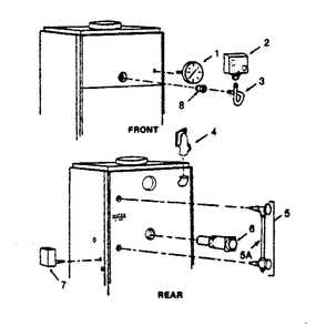 Boiler Controls Diagram and Parts List for 229945040  Kenmore Water Heater