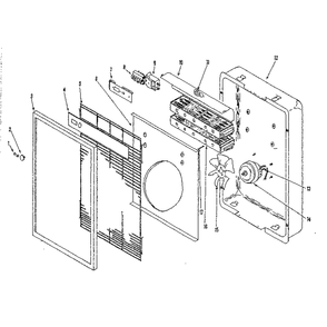 Replacement Parts Diagram and Parts List for 34458223  Kenmore Furnace