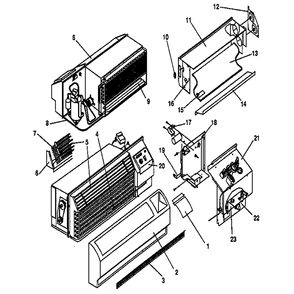 Non Functional Diagram and Parts List for 867840302  Kenmore Air Conditioner