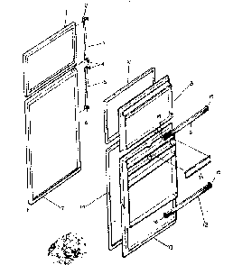 Door parts Diagram and Parts List for 625835972  Kenmore Refrigerator
