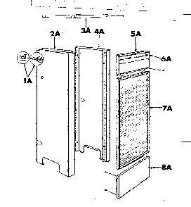 Jacket extension parts Diagram and Parts List for 2296139  Kenmore Water Heater