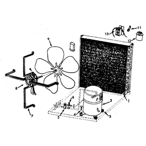 Functional Replacement Parts Diagram and Parts List for 867812192  Kenmore Air Conditioner