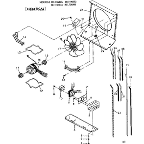 Electrical Diagram and Parts List for 867736382  Kenmore Furnace