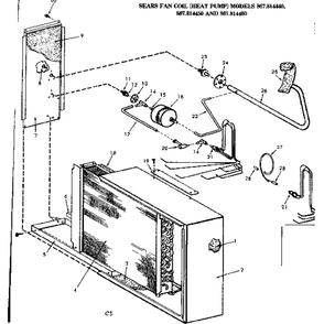 Functional Replacement Parts Diagram and Parts List for 867814460  Kenmore Air Conditioner