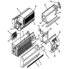 Non Functional Parts Diagram and Parts List for 867840481  Kenmore Air Conditioner