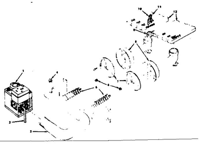Burner And Manifold Parts Diagram and Parts List for 229961650  Kenmore Water Heater