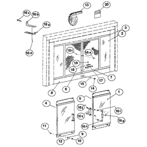 Replacement Parts Diagram and Parts List for 1144977940  Kenmore Fireplace & Insert