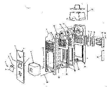 Part Location Diagram of 1365-45 Kenmore Flue colltr