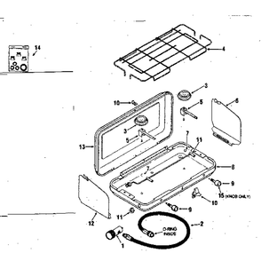 Unit Parts Diagram and Parts List for 201727730  Kenmore Range