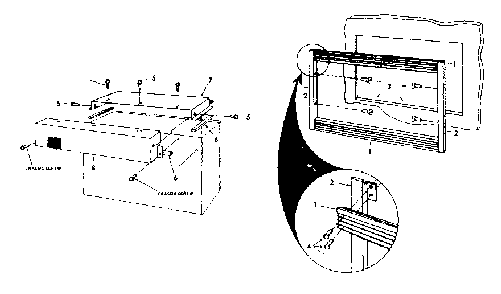 Part Location Diagram of 3001 Kenmore Rear duct