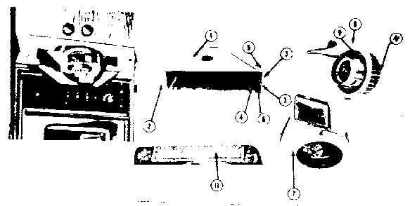 Hood fan Diagram and Parts List for 7819866  Kenmore Range Hood