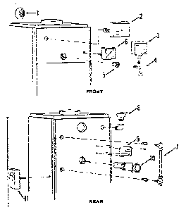 Boiler controls Diagram and Parts List for 22961302  Kenmore Water Heater