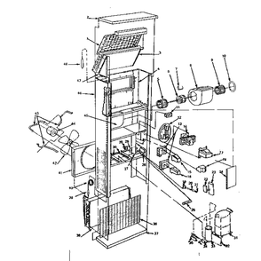 Replacement Parts Diagram and Parts List for 160812010  Kenmore Air Conditioner