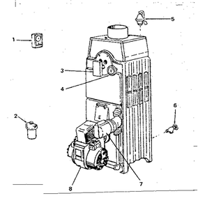 Controls Diagram and Parts List for 229941241  Kenmore Water Heater