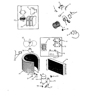 Functional Parts Diagram and Parts List for 867814452  Kenmore Air Conditioner
