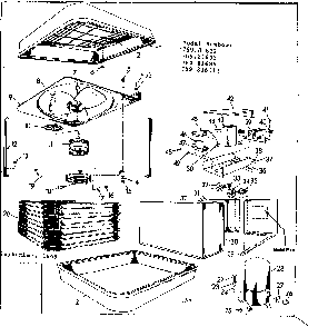 Functional replacement parts Diagram and Parts List for 76981634  Kenmore Air Conditioner