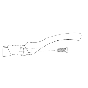 Handle Assembly Wa01bp10102lb Diagram and Parts List for 7627701  Kenmore Range