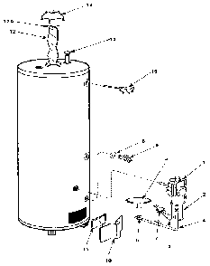 Replacement parts Diagram and Parts List for 220330600  Kenmore Water Heater