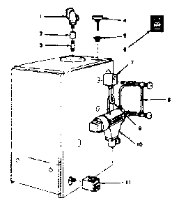 Part Location Diagram of 42-9237 Kenmore Thermostat