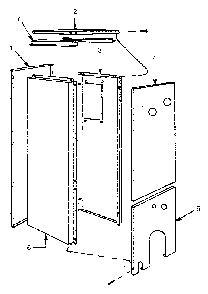 Flush jacket Diagram and Parts List for 229944332  Kenmore Water Heater