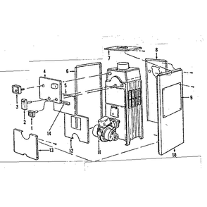 Jacket And Parts And Controls Diagram and Parts List for 2294138  Kenmore Water Heater