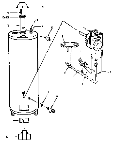 Functional replacement parts Diagram and Parts List for 220335300  Kenmore Water Heater