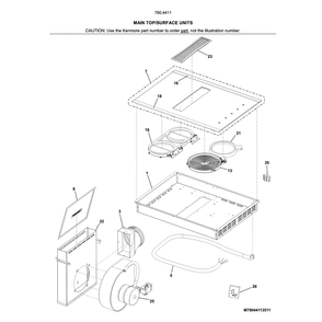 Part Location Diagram of 5304485485 Frigidaire GRATE