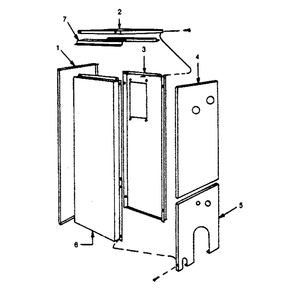 Flush Jacket Parts Diagram and Parts List for 229944240  Kenmore Water Heater