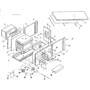 Furnace Assembly Diagram and Parts List for 735401  Kenmore Furnace