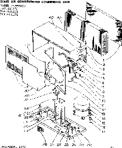 Part Location Diagram of 5361-157 Kenmore Enclosure