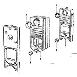 Boiler Sections Diagram and Parts List for 229155  Kenmore Water Heater