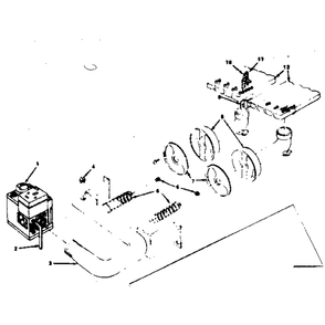 Burner & Manifold Parts Diagram and Parts List for 229963351  Kenmore Water Heater