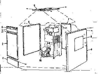 Part Location Diagram of 13-201 Kenmore Panel