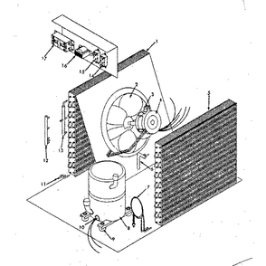 Functional Replacement Parts/815042 Diagram and Parts List for 867815133  Kenmore Air Conditioner