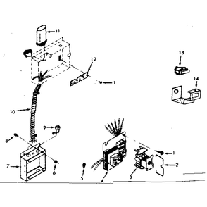 Junction Box Assembly Diagram and Parts List for 867762850  Kenmore Furnace