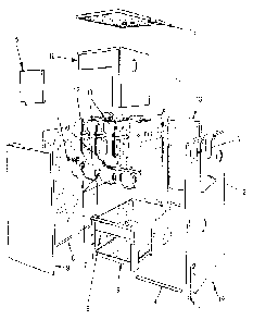 Part Location Diagram of 146-14-032 Kenmore Combust. floor plate