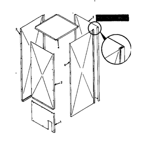 Plenum Assembly Diagram and Parts List for 86774911  Kenmore Air Conditioner