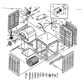 Functional Replacement Parts Diagram and Parts List for 56561482  Kenmore Air Conditioner