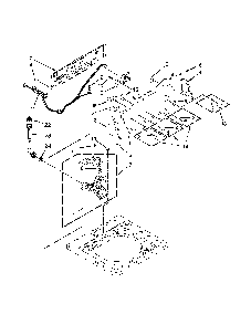 Controls and water inlet parts Diagram and Parts List for 7MKTWS300DW0  Kenmore Washer