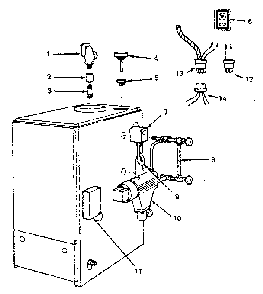 Low water cut off Diagram and Parts List for 229963250  Kenmore Water Heater