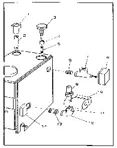 Grundfos circulator Diagram and Parts List for 22996467  Kenmore Water Heater