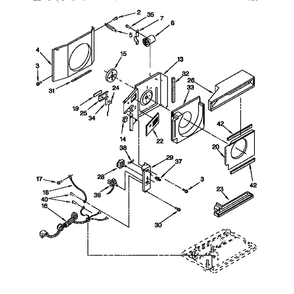 Airflow And Control Diagram and Parts List for 10677067790-AC  Kenmore Air Conditioner