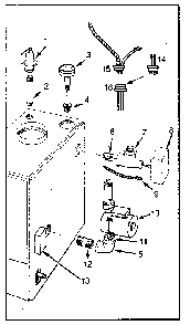 Boiler controls Diagram and Parts List for 229964241  Kenmore Water Heater