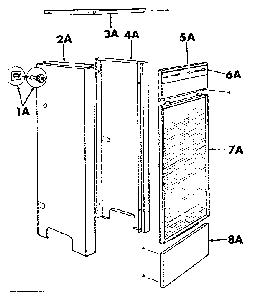 Jacket extension parts Diagram and Parts List for 22961302  Kenmore Water Heater