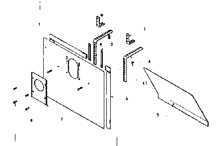 Fireplace cover (stock no. 42-84161) Diagram and Parts List for 311841560  Kenmore Air Conditioner